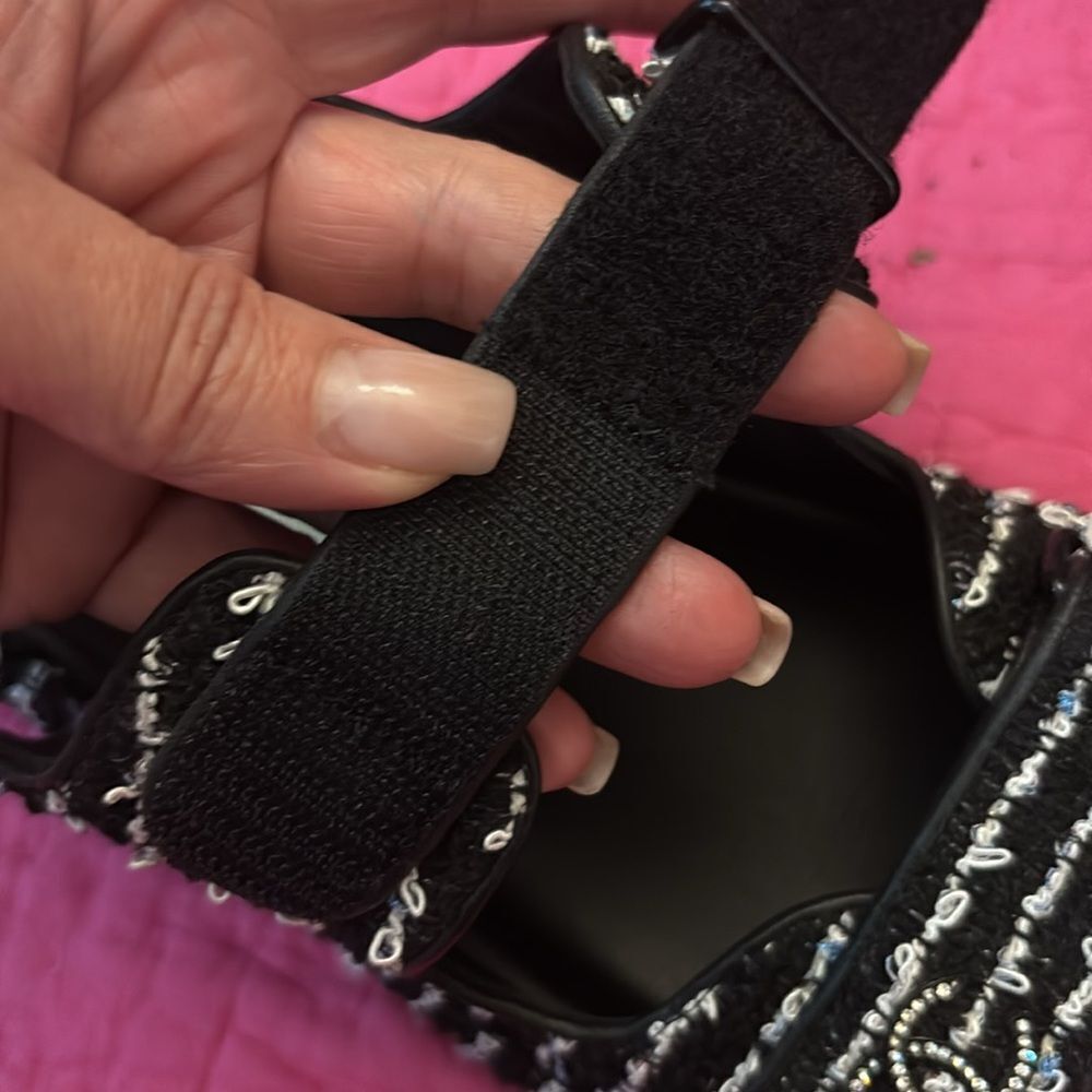 CHANEL CC tweed dad sandals, US 9 - Picture 12 of 15